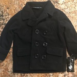 NWT Macy’s Black Fleece Pea Coat/Jacket 18 months